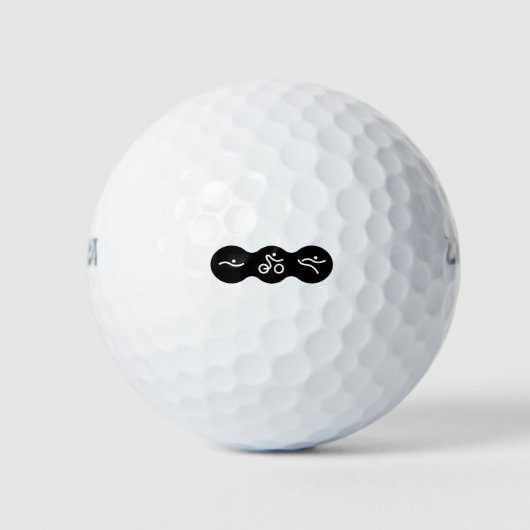 Een geweldig Triathlon cadeau voor je vriend of fa Golfballen (Voorkant)