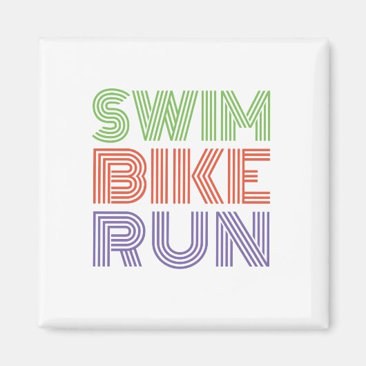 Een geweldig Triathlon cadeau voor je vriend of fa Magneet (Voorkant)