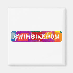 Een geweldig Triathlon cadeau voor je vriend of fa Magneet