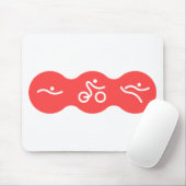 Een geweldig Triathlon cadeau voor je vriend of fa Muismat (Met muis)