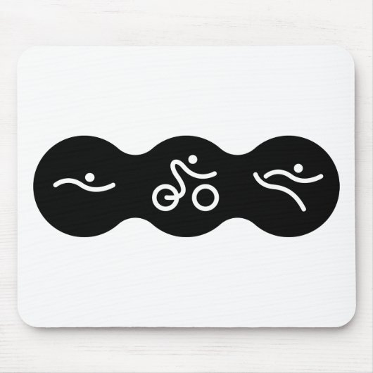 Een geweldig Triathlon cadeau voor je vriend of fa Muismat (Voorkant)