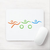 Een geweldig Triathlon cadeau voor je vriend of fa Muismat (Met muis)