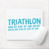 Een geweldig Triathlon cadeau voor je vriend of fa Muismat (Met muis)