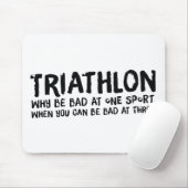 Een geweldig Triathlon cadeau voor je vriend of fa Muismat (Met muis)