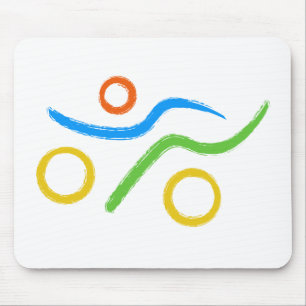 Een geweldig Triathlon cadeau voor je vriend of fa Muismat