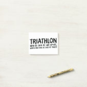 Een geweldig Triathlon cadeau voor je vriend of fa Post-it® Notes (Op bureau)