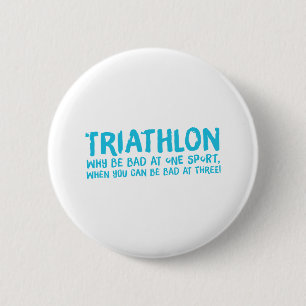 Een geweldig Triathlon cadeau voor je vriend of fa Ronde Button 5,7 Cm
