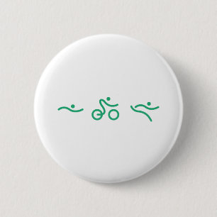 Een geweldig Triathlon cadeau voor je vriend of fa Ronde Button 5,7 Cm