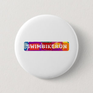 Een geweldig Triathlon cadeau voor je vriend of fa Ronde Button 5,7 Cm