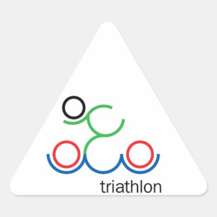 Een geweldig Triathlon cadeau voor je vriend of fa Sticker
