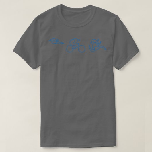 Een geweldig Triathlon cadeau voor je vriend of fa T-shirt (Design voorkant)