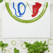 Een geweldig Triathlon cadeau voor je vriend of fa Theedoek (Gevouwen)