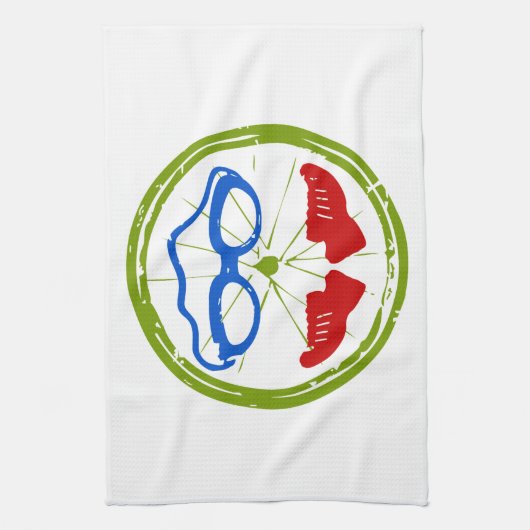 Een geweldig Triathlon cadeau voor je vriend of fa Theedoek (Verticaal)