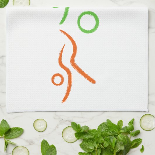 Een geweldig Triathlon cadeau voor je vriend of fa Theedoek (Gevouwen)