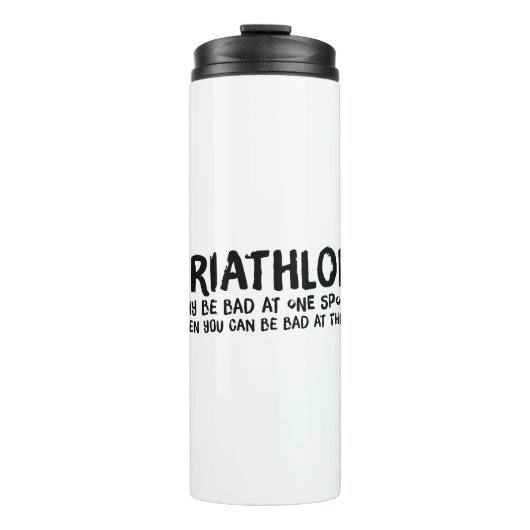 Een geweldig Triathlon cadeau voor je vriend of fa Thermosbeker (Voorkant)