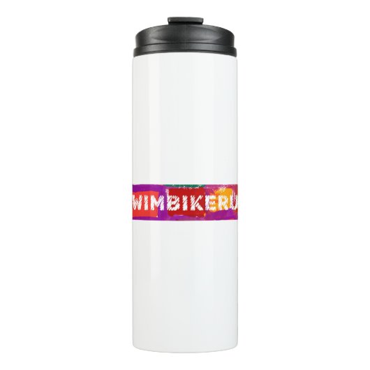 Een geweldig Triathlon cadeau voor je vriend of fa Thermosbeker (Voorkant)