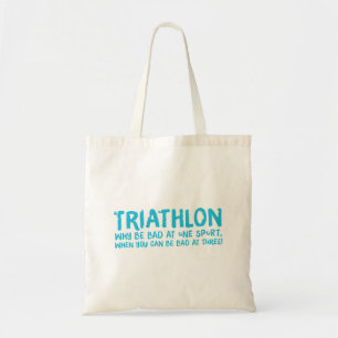 Een geweldig Triathlon cadeau voor je vriend of fa Tote Bag