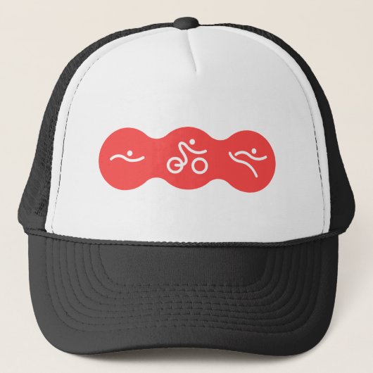Een geweldig Triathlon cadeau voor je vriend of fa Trucker Pet (Voorkant)