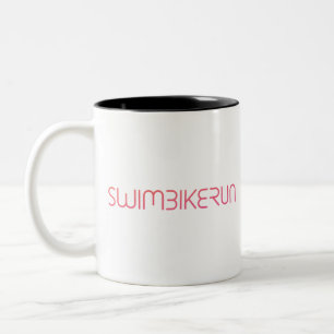 Een geweldig Triathlon cadeau voor je vriend of fa Tweekleurige Koffiemok