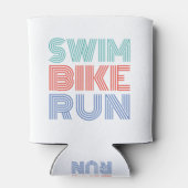 Een geweldig triatlon cadeau voor je vriend of fam blikjeskoeler (Achterkant)