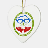 Een geweldig triatlon cadeau voor je vriend of fam keramisch ornament (Links)