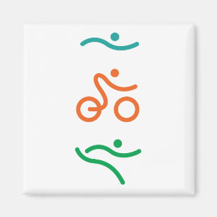 Een geweldig triatlon cadeau voor je vriend of fam magneet