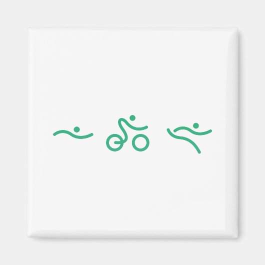 Een geweldig triatlon cadeau voor je vriend of fam magneet (Voorkant)