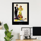 Een geweldig uitziend paar  Retro-Poster Poster (Thuiskantoor)