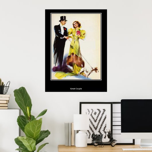 Een geweldig uitziend paar Retro-Poster Poster (Thuiskantoor)
