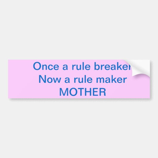 Een geweldige bumpersticker voor een geweldige moe (Voorkant)