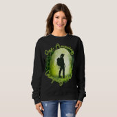 Een geweldige camping mama - camper moeder groen b trui (Voorkant volledig)