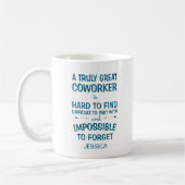 Een geweldige collega met naam koffiemok (Links)