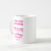 Een geweldige collega met naam koffiemok (Voorkant links)