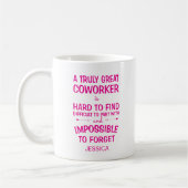 Een geweldige collega met naam koffiemok (Links)