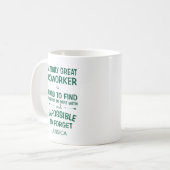 Een geweldige collega met naam koffiemok (Voorkant links)