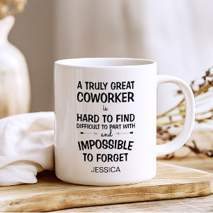 Een geweldige collega met naam koffiemok