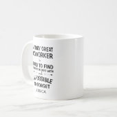 Een geweldige collega met naam koffiemok (Voorkant links)
