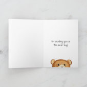 "Een geweldige dag!" Beer Hug Kaart (Binnen)