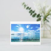 een geweldige dag briefkaart (Staand voorkant)