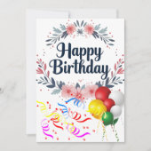 Een geweldige dag en verjaardagsfeestje (Voorkant)