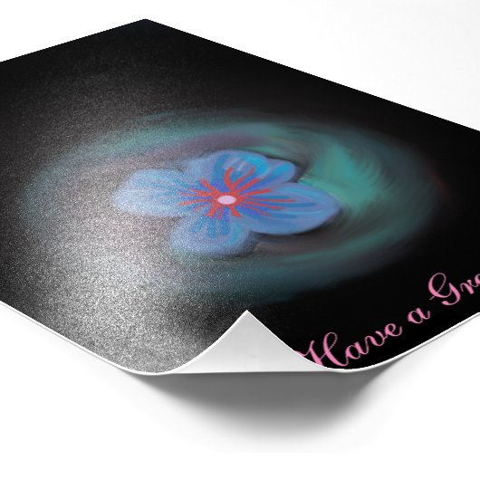 Een geweldige dag foto afdrukken (4 x 4) (Hoek)