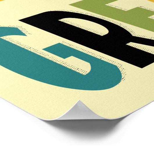 Een geweldige dag Inspirerend Poster (Hoek)