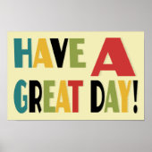 Een geweldige dag Inspirerend Poster (Voorkant)