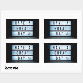 Een geweldige dag rechthoekige sticker (Vel)