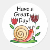 Een geweldige dag! ronde sticker (Voorkant)