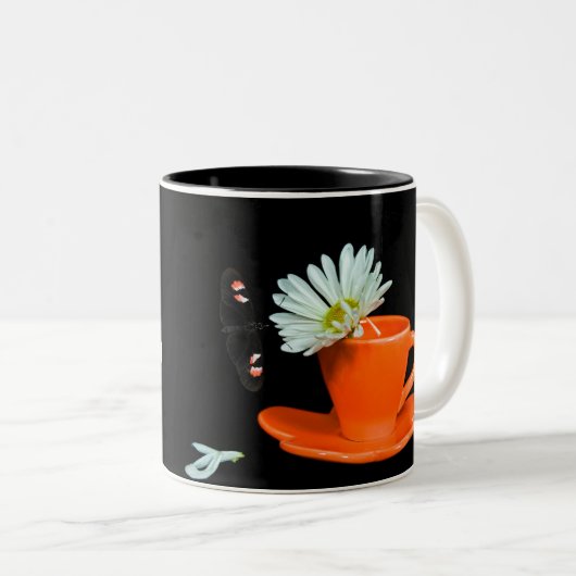 Een geweldige dag! tweekleurige koffiemok (Voorkant rechts)