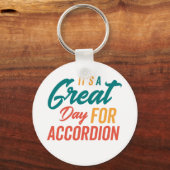 Een geweldige dag voor accordeon sleutelhanger (Voorkant)