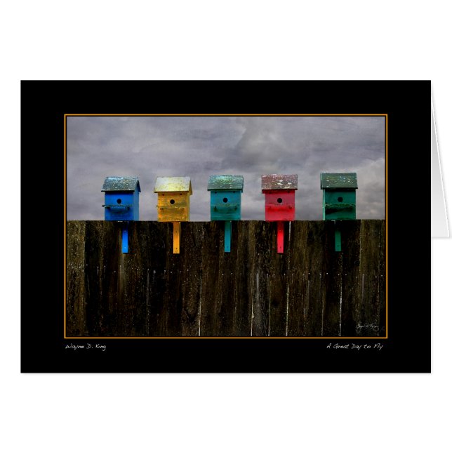 Een geweldige dag voor de vlucht - kaart (Voorkant Horizontaal)