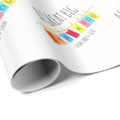 Een geweldige dank, Cute Bright Bunting - Cadeaupapier (Rol Hoek)