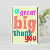 Een geweldige dank voor geweldige Casual Kantoor Bedankkaart (Staand voorkant)